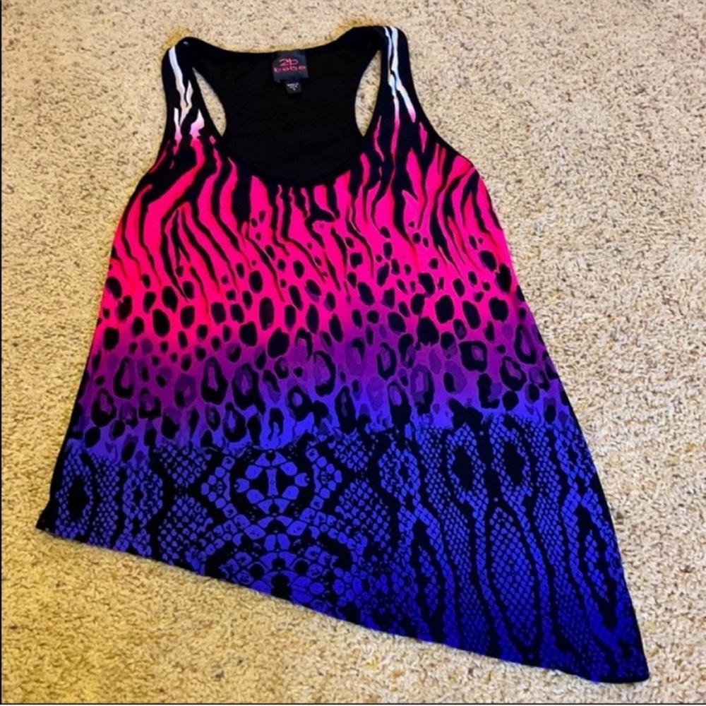 2b Bebe Animal Print Tank Top